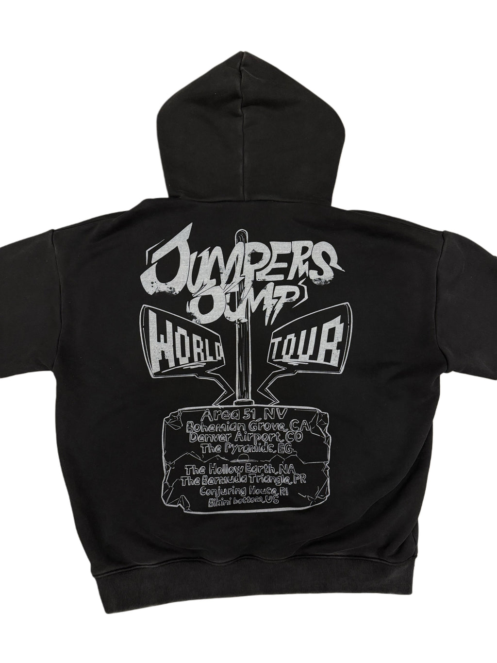 BLACK JUMPERS JUMP HOODIE
