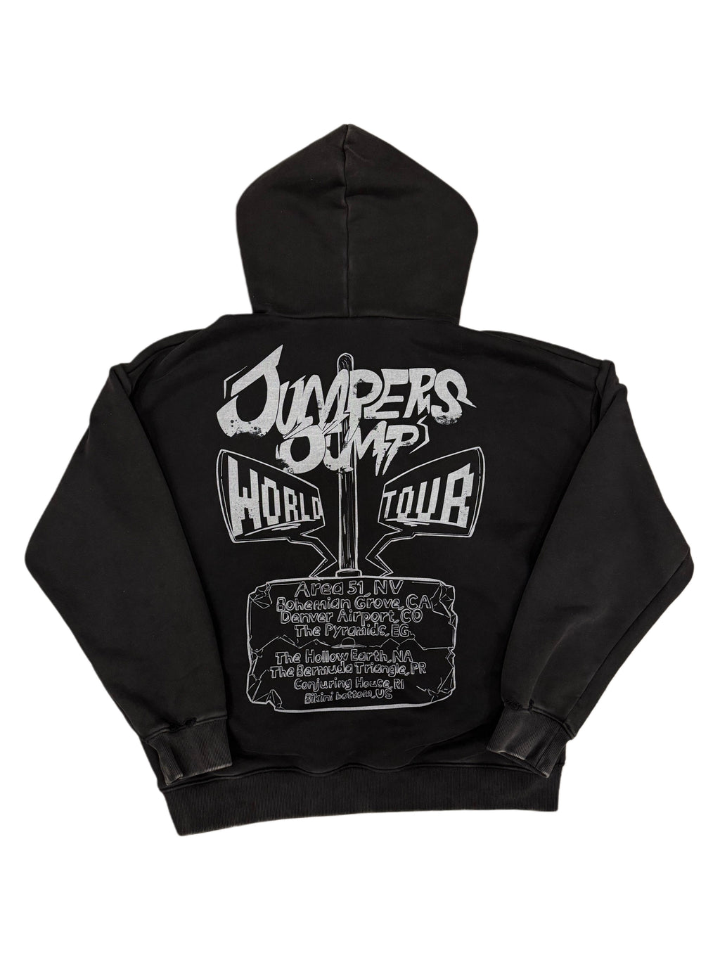 BLACK JUMPERS JUMP HOODIE