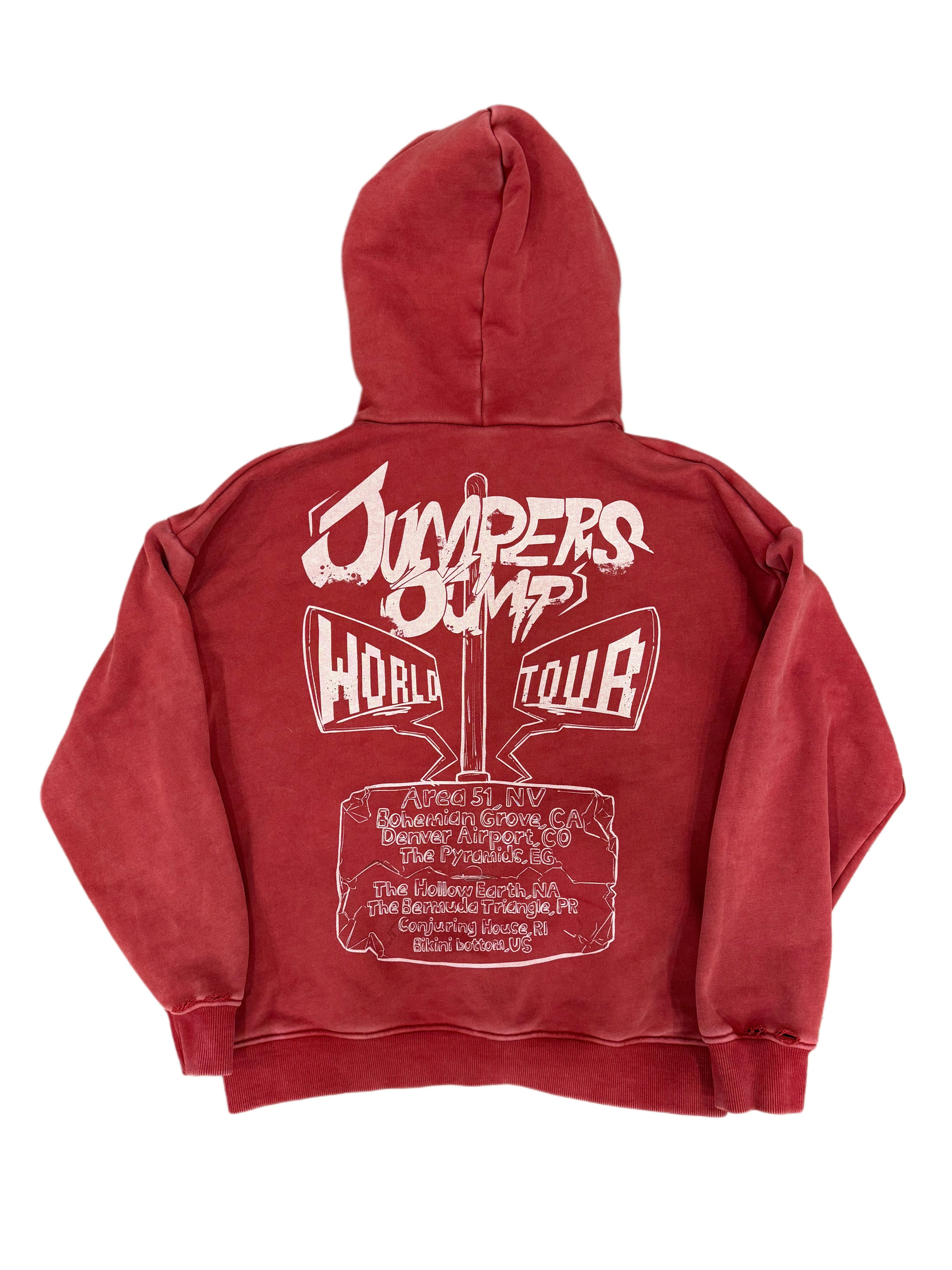 RED JUMPERS JUMP HOODIE